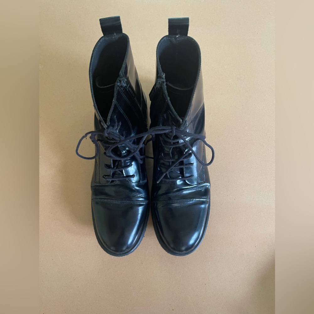 Mirror shine combat boots - Picture 3 of 13